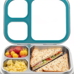 Leak-Proof Stainless Steel Lunch Box with Multiple Compartments