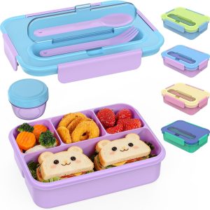 Reusable Sandwich & Food Containers with Microwave and Dishwasher Compatibility